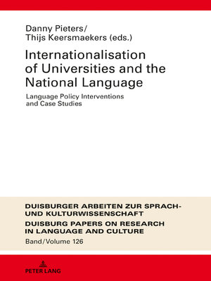 cover image of Internationalization of Universities and the National Language